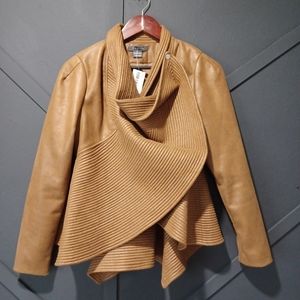 Brand New cowl neck peplum jacket